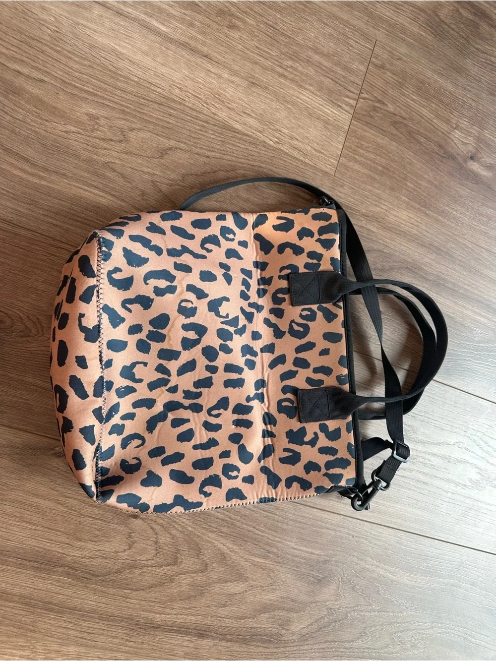Leopard Print Crossbody Bag - Brown/Black